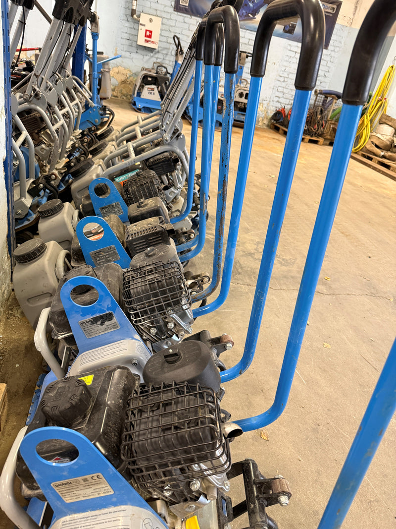 Used WEBER MT vibratory plates from 60 to 500 kg