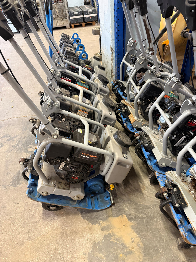 Used WEBER MT vibratory plates from 60 to 500 kg