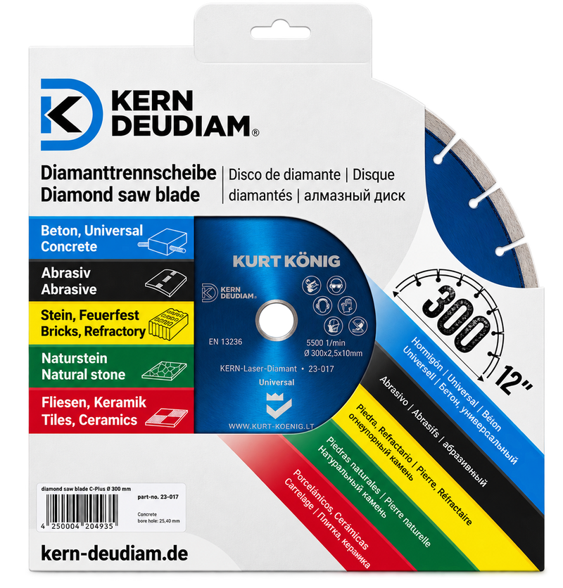KERN-DEUDIAM C-Plus universalus deimantinis pjovimo diskas