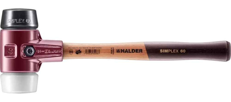 Halder Simplex plaktukas: juoda guma + baltas superplastikas