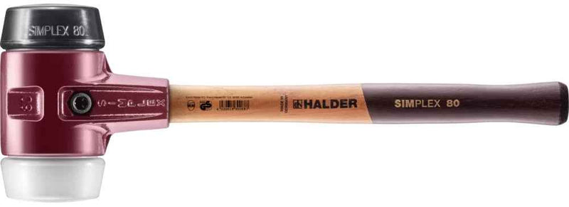 Halder Simplex plaktukas: juoda guma + baltas superplastikas