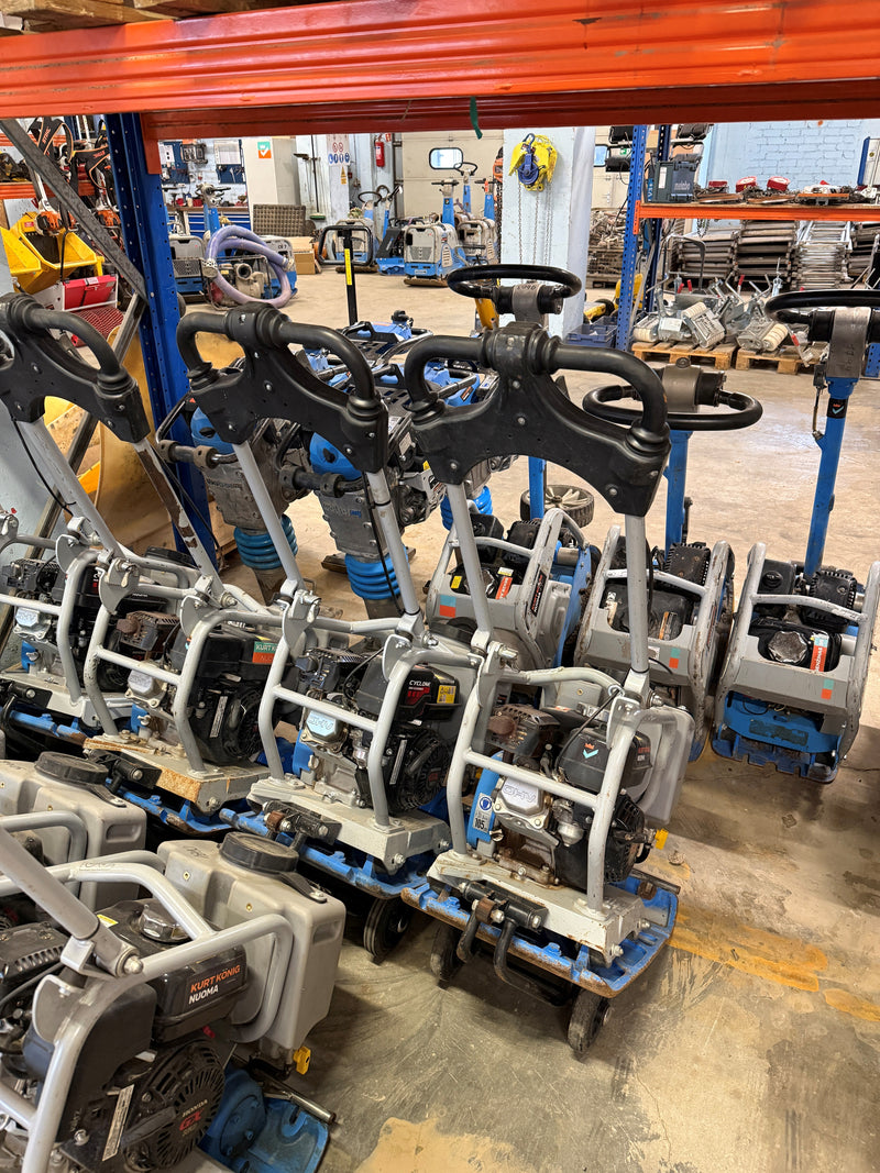 Used WEBER MT vibratory plates from 60 to 500 kg