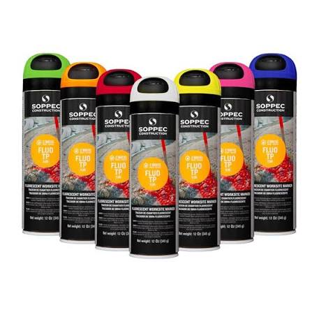 Soppec S-Mark Temporary Marking Spray Paint, 500 ml