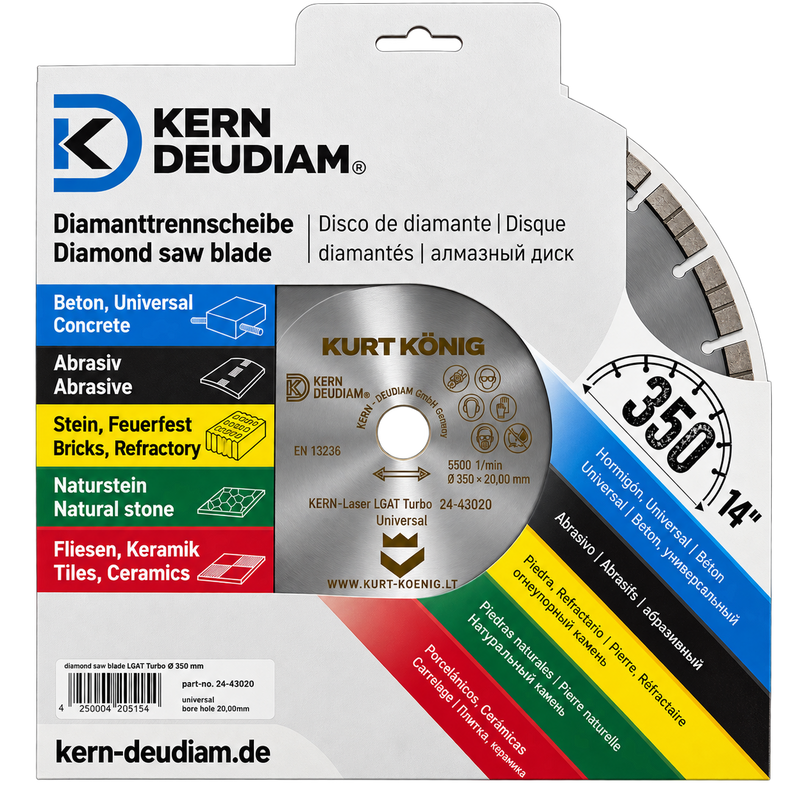 KERN-DEUDIAM Laser LGAT Turbo universalus deimantinis diskas