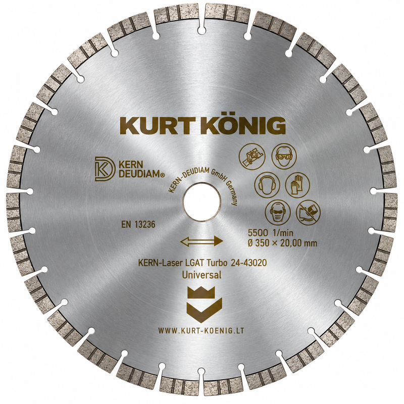 KERN-DEUDIAM Laser LGAT Turbo universalus deimantinis diskas