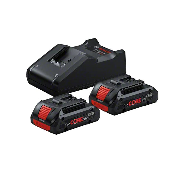 BOSCH Professional 18V Battery Set (2x ProCORE18V 4.0Ah + GAL 18V-40)